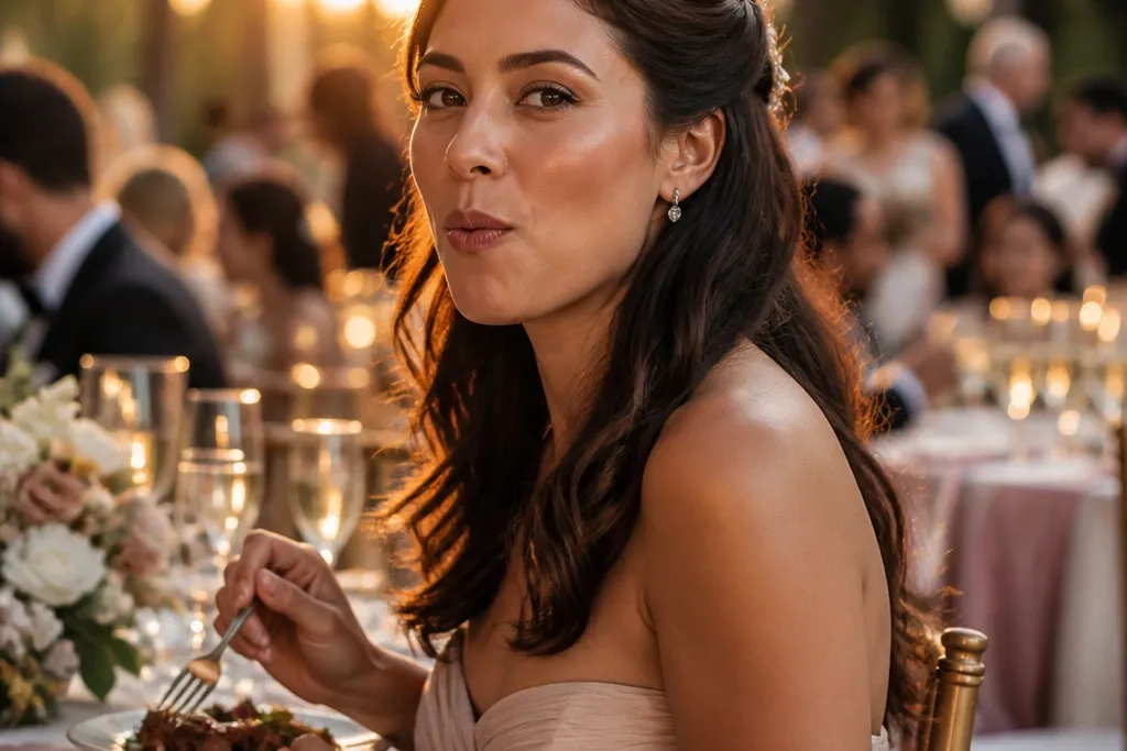Food and Drink Wedding Hairstyles