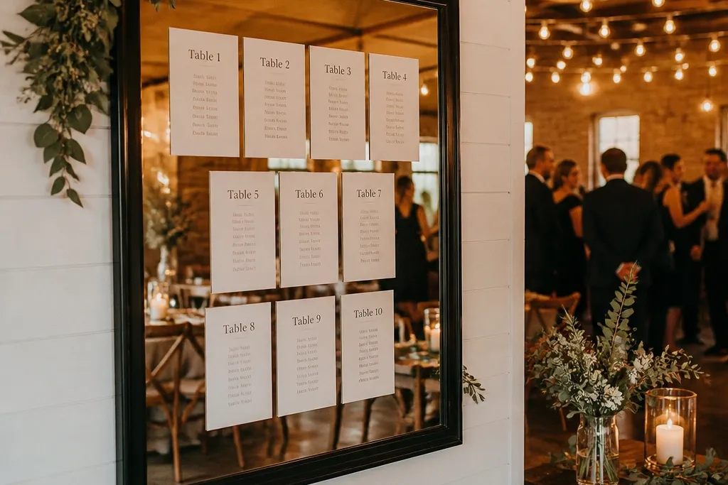 On a Budget Seating Chart Wedding Ideas