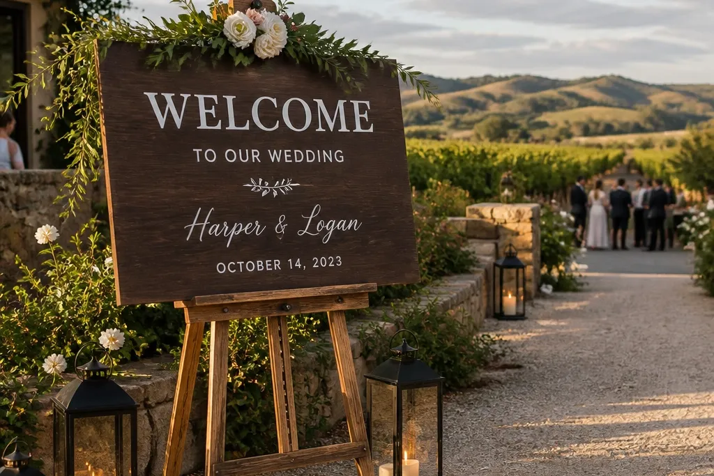 25 Welcome Sign Wedding Ideas for a Stunning Entrance